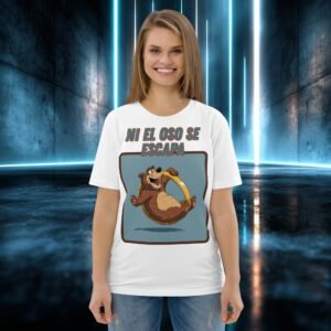 Camiseta orgánica con diseño Ni el Oso Se Escapa