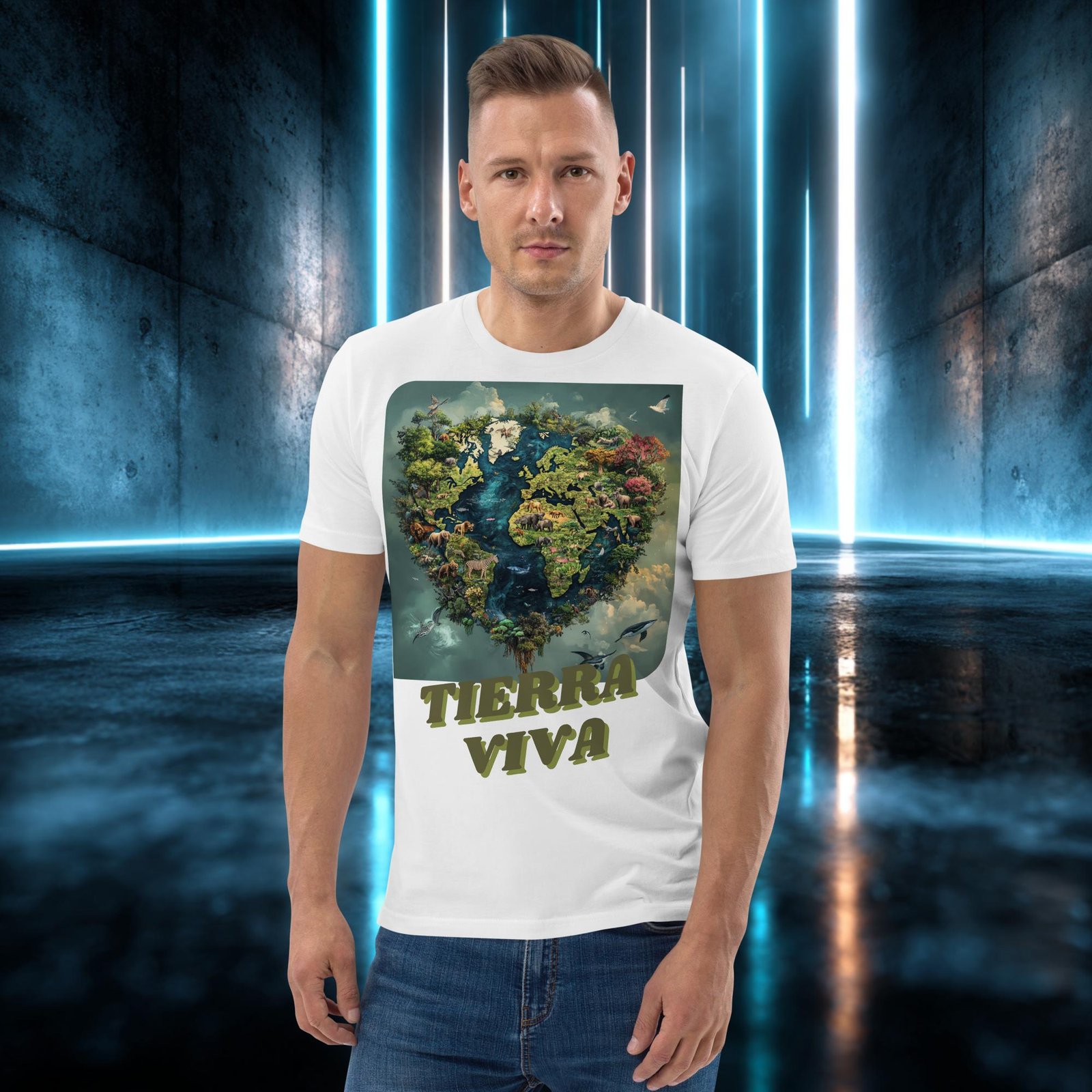 Camiseta orgánica con diseño Tierra Viva — color 5