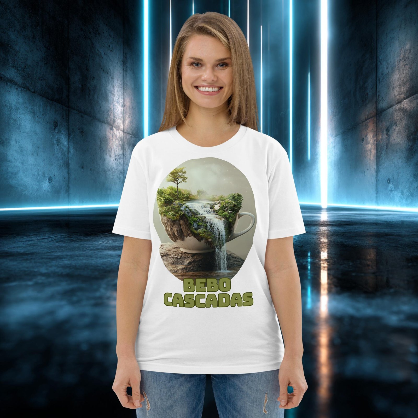 Camiseta orgánica con diseño Bebo Cascadas — color 4