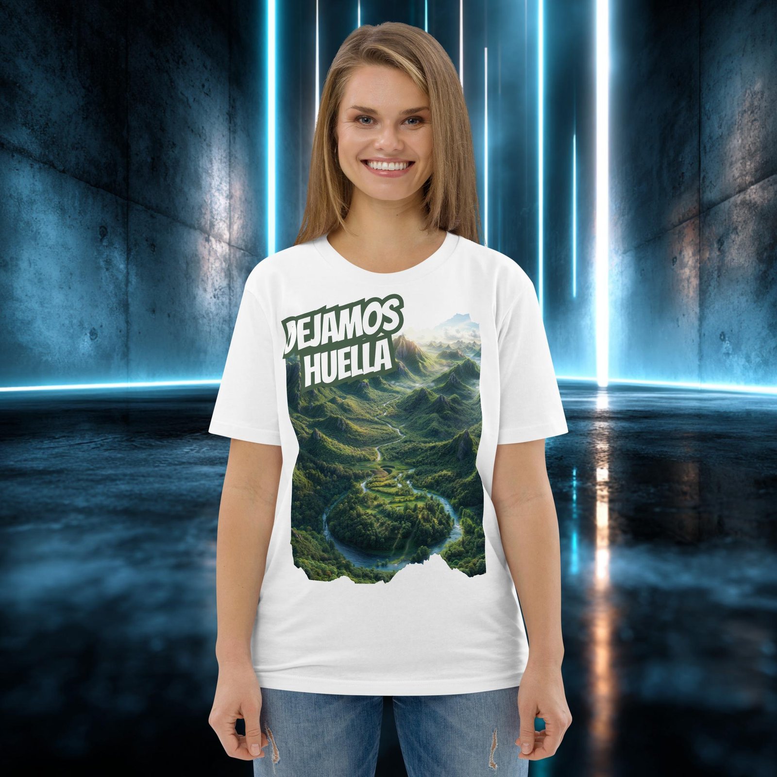 Camiseta orgánica con diseño Dejamos Huella — color 5