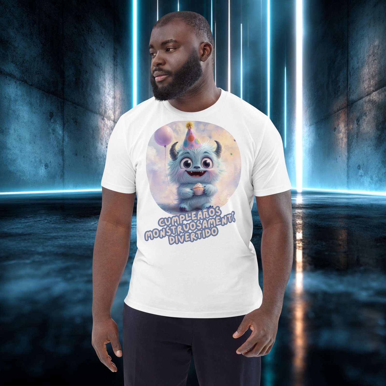 Camiseta orgánica con diseño Cumpleaños Monstruosamente Divertido — color 5