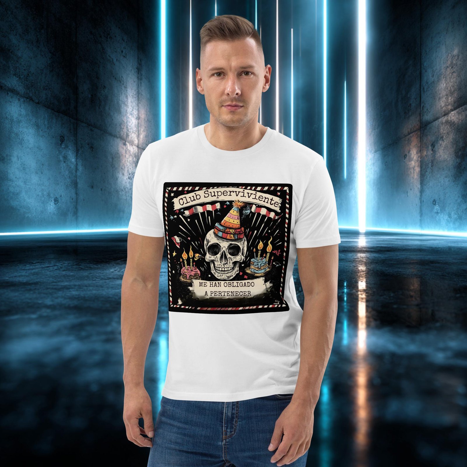 Camiseta orgánica con diseño Club Superviviente — color 4