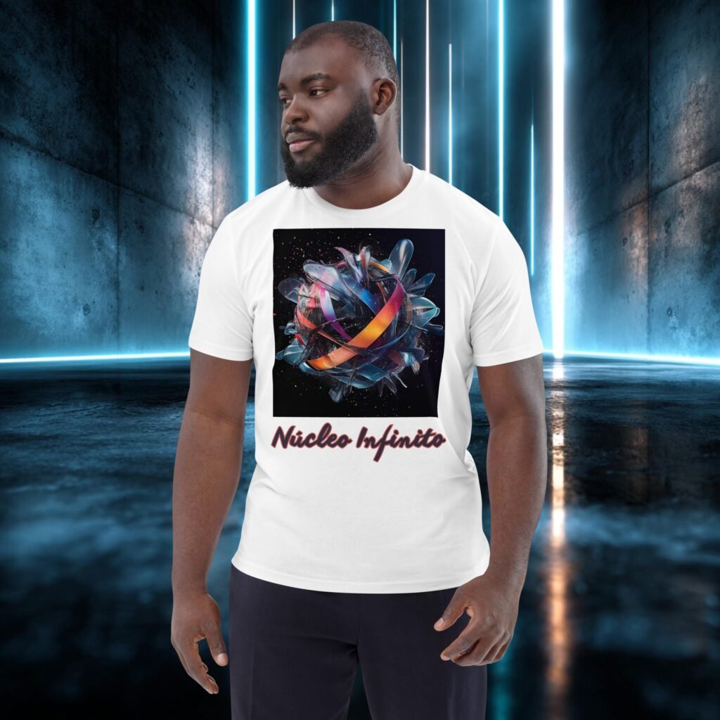 Camiseta orgánica con diseño Núcleo Infinito