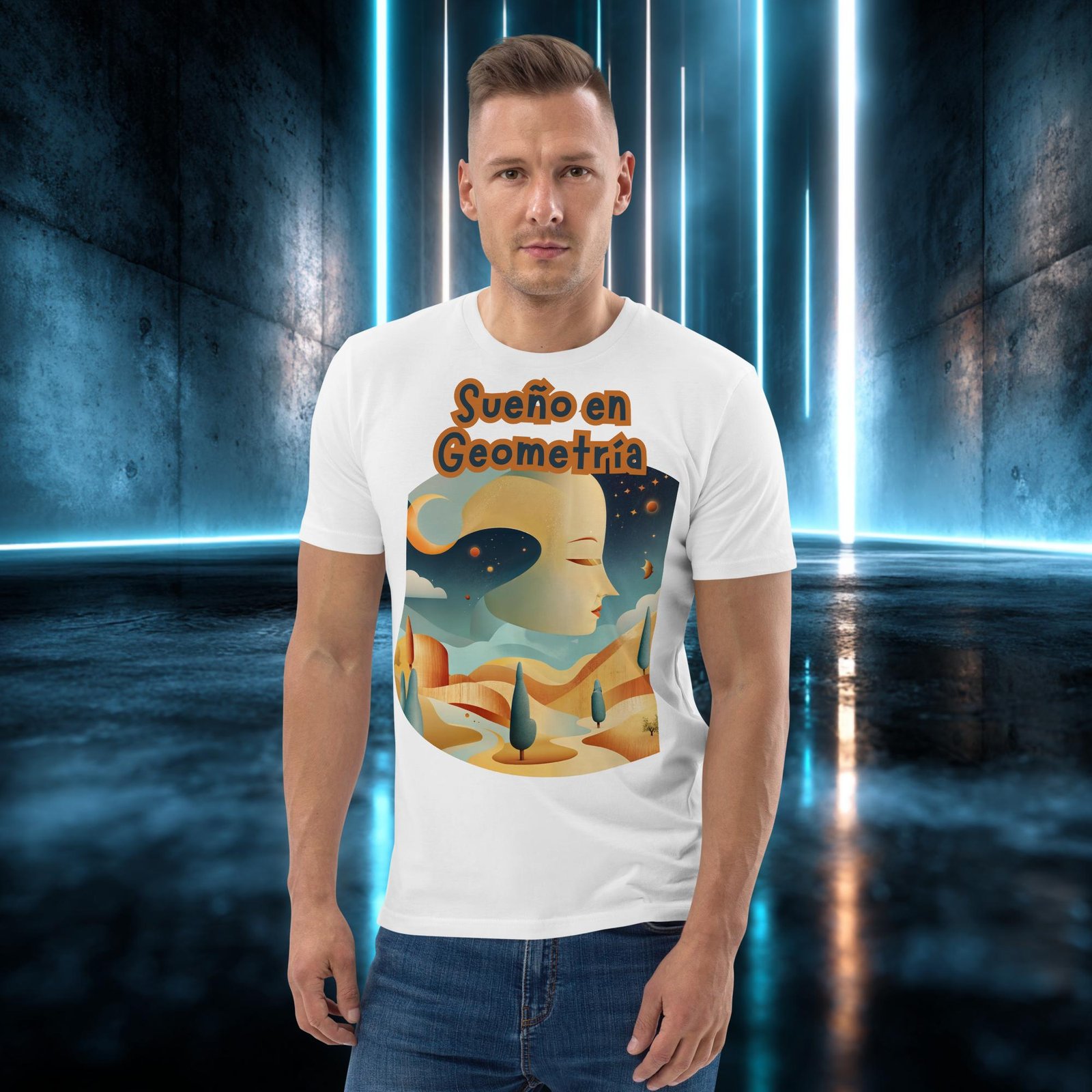 Camiseta orgánica con diseño Sueño en Geometría — color 5