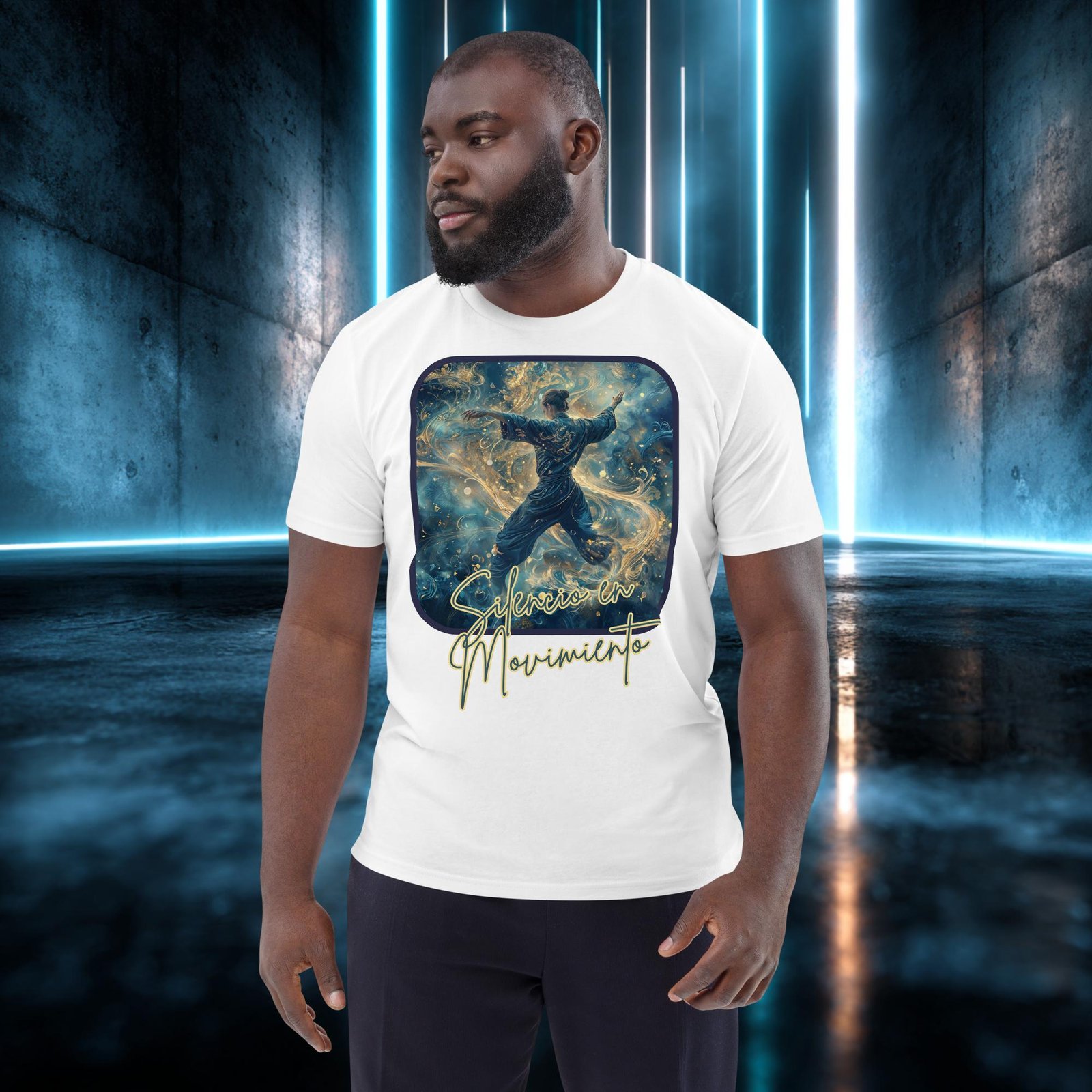 Camiseta orgánica con diseño Silencio en Movimiento — color 4