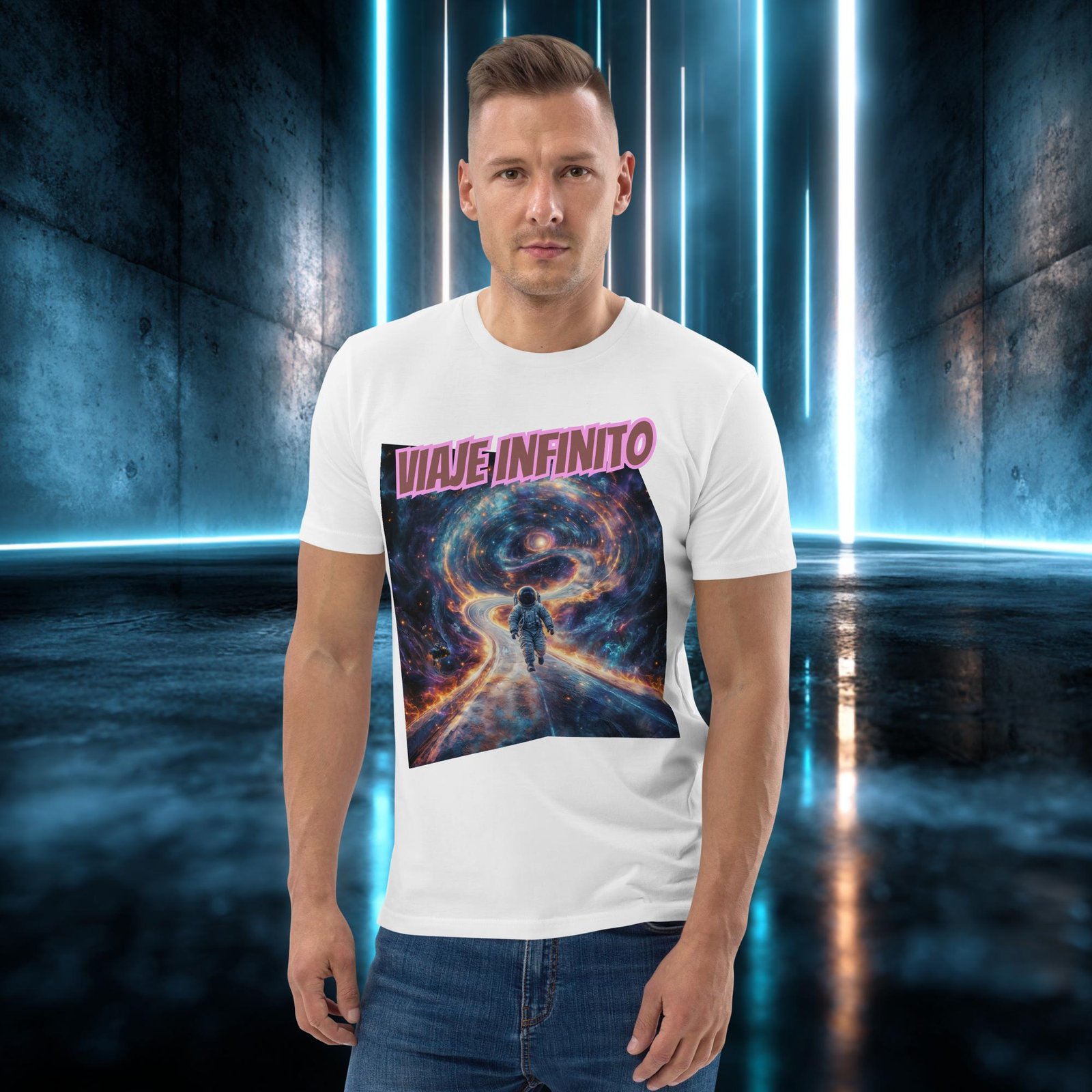 Camiseta orgánica con diseño Viaje Infinito — color 5