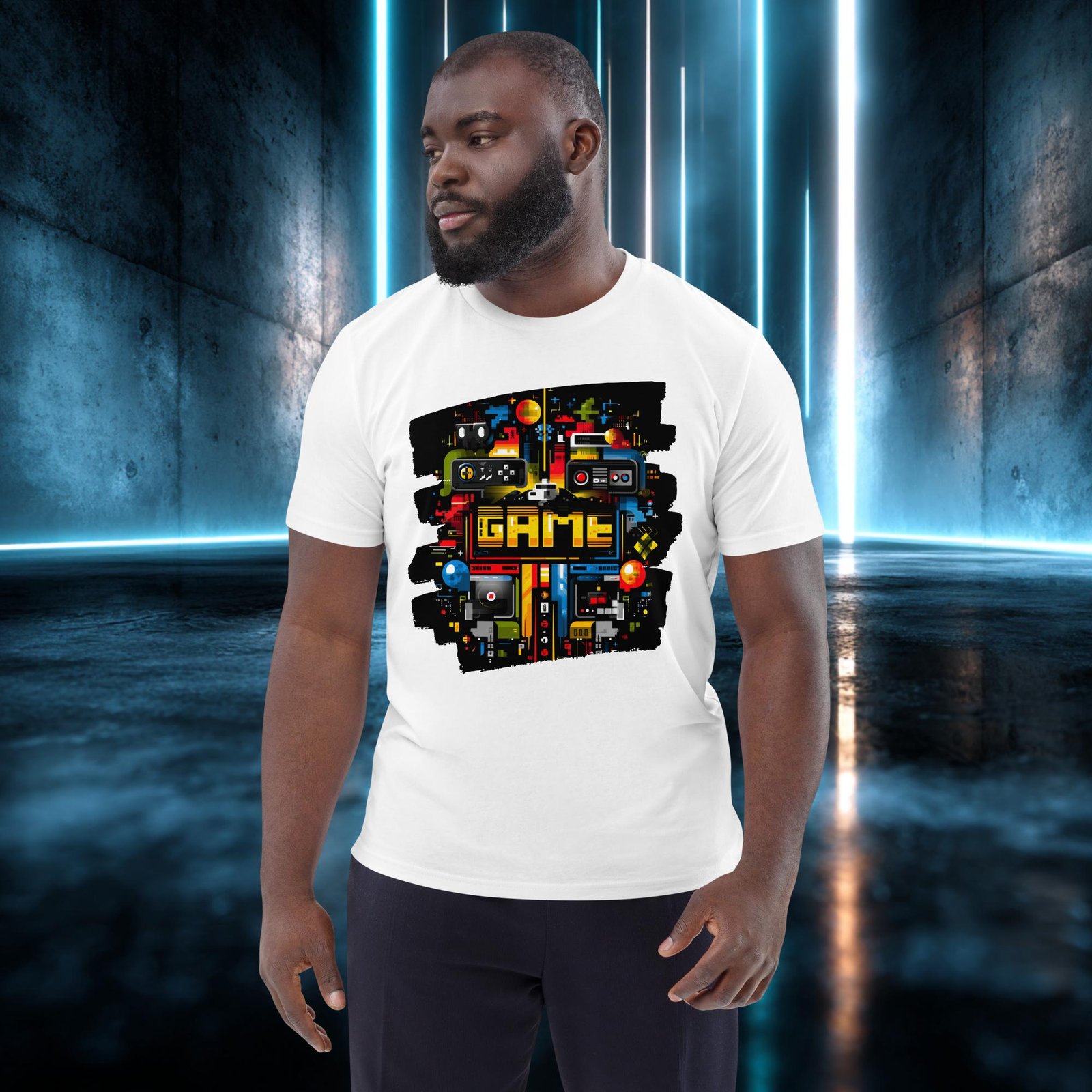 Camiseta orgánica con diseño Modo Juego — color 4