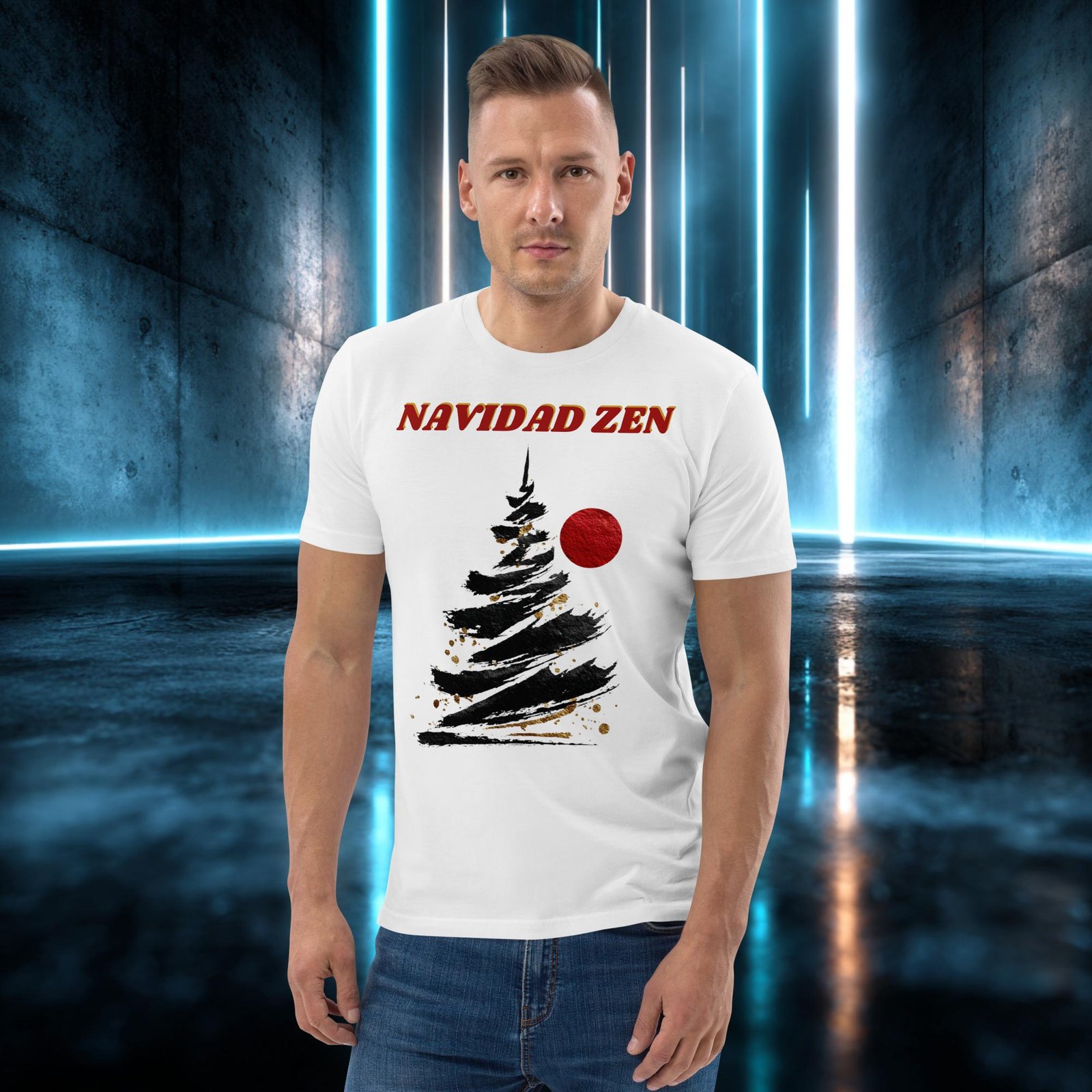 Camiseta orgánica con diseño Navidad Zen — color 5