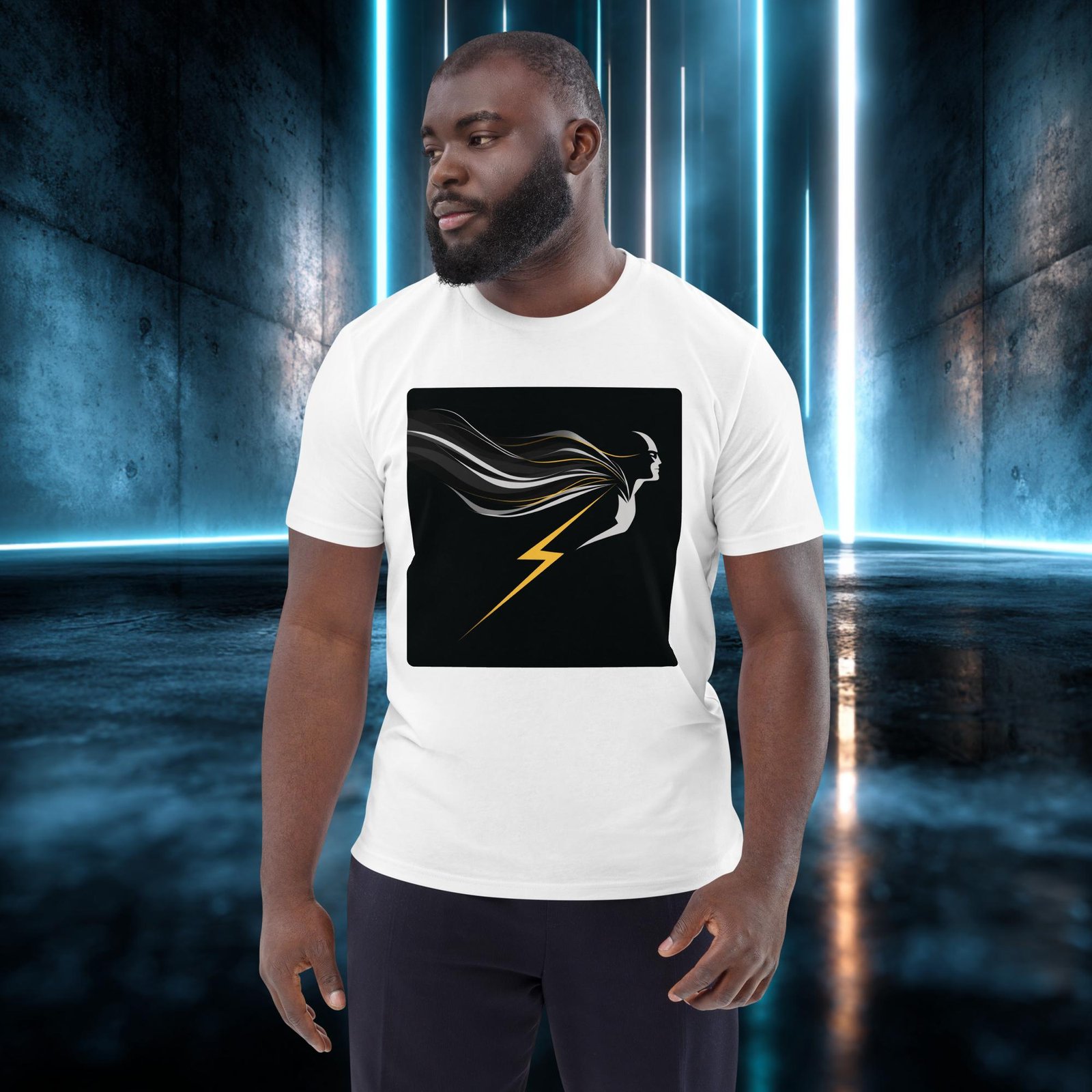 Camiseta orgánica con diseño Rayo y Melena — color 5