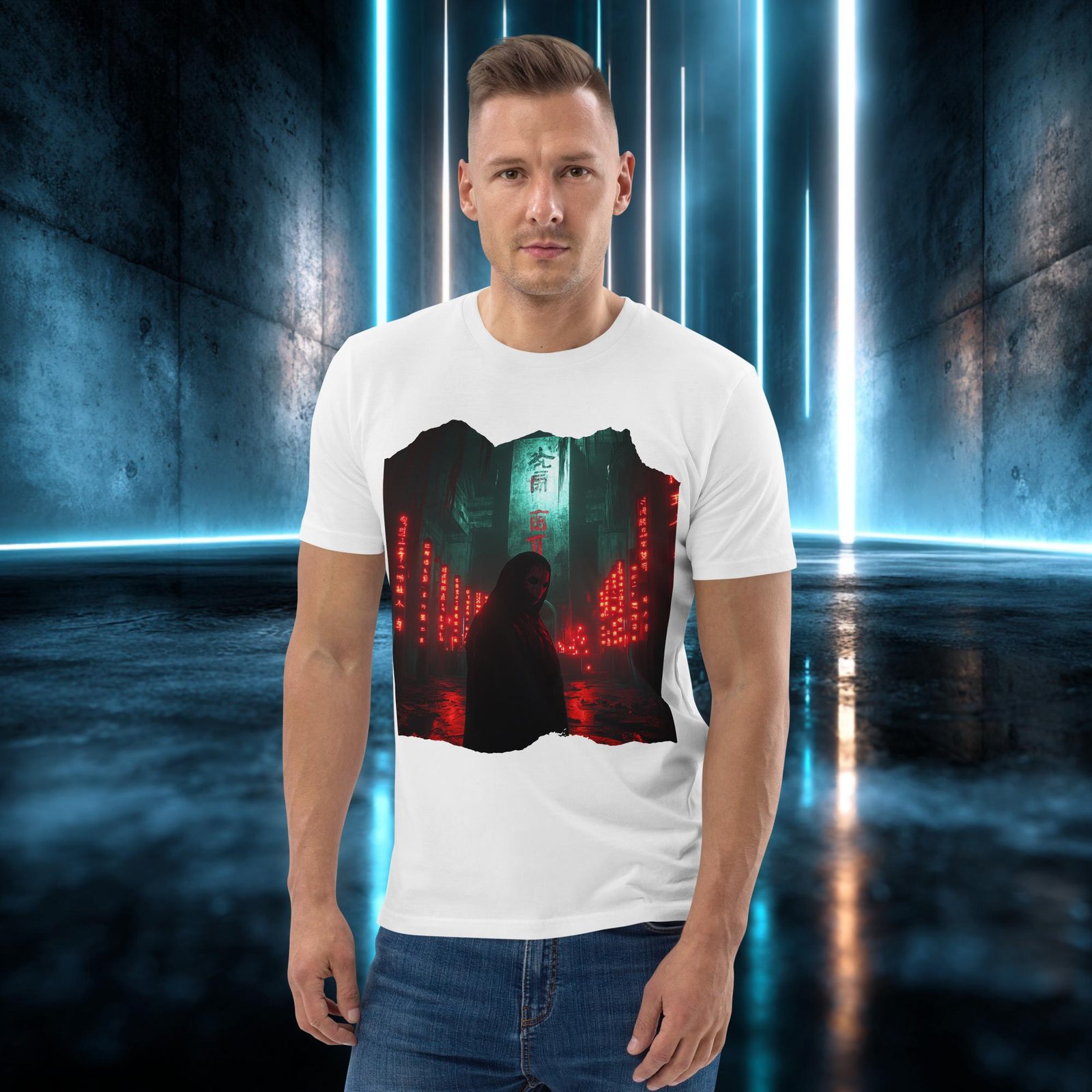 Camiseta orgánica con diseño El Encapuchado Rojo — color 5