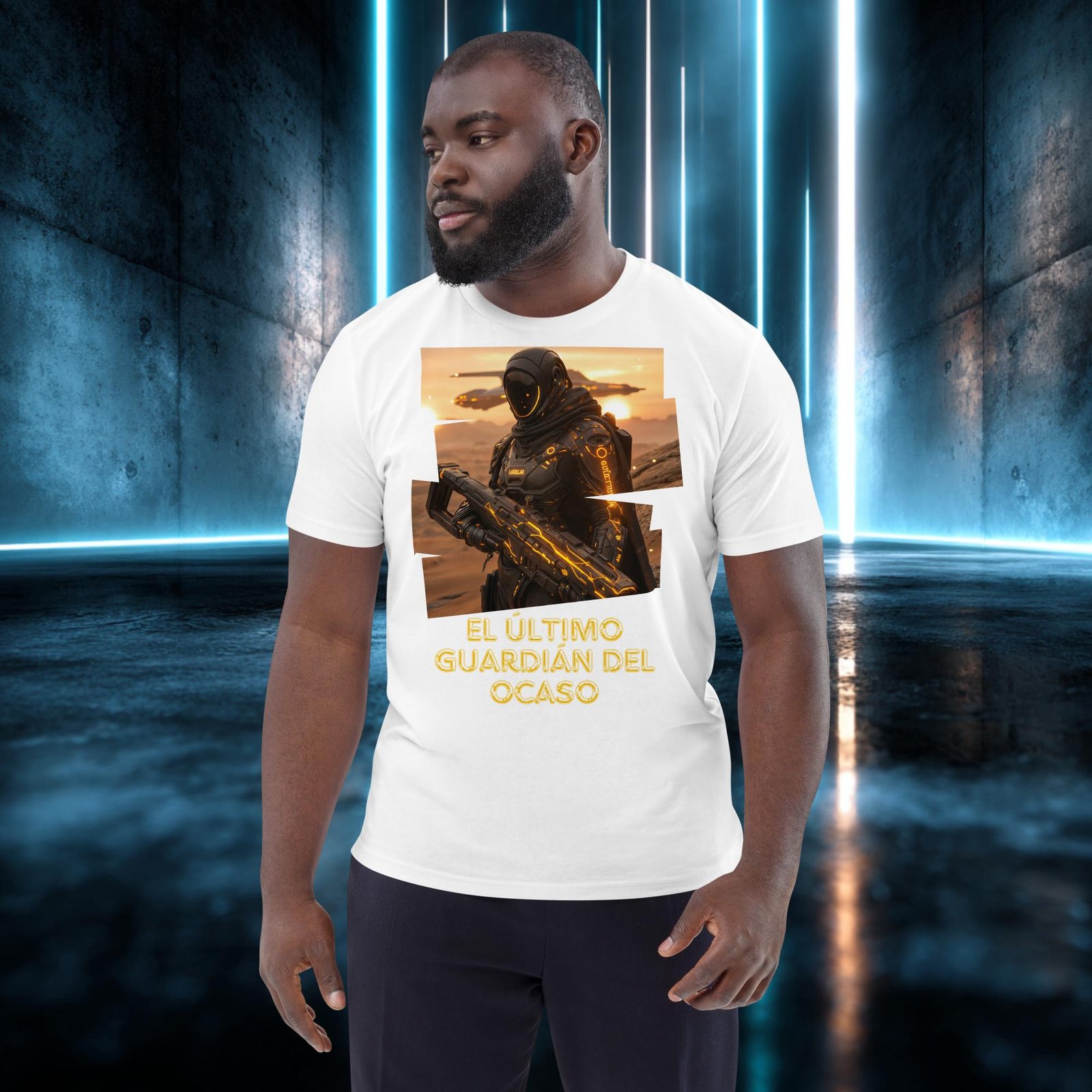 Camiseta orgánica con diseño El Último Guardián del Ocaso — color 4