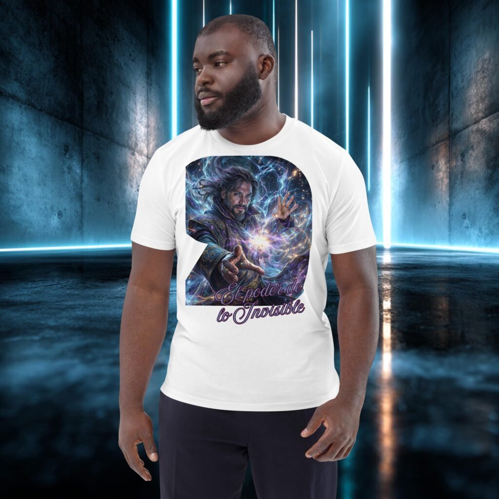 Camiseta orgánica con diseño El Poder de lo Invisible