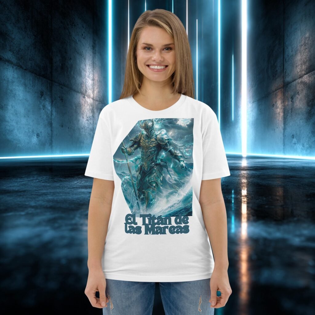 Camiseta orgánica con diseño El Titán de las Mareas
