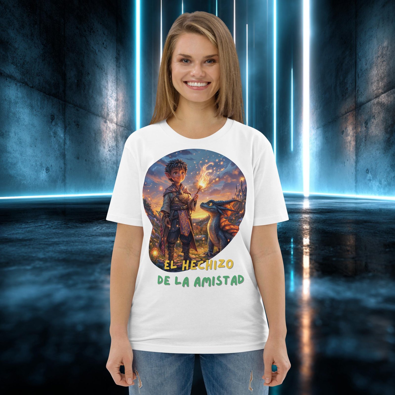 Camiseta orgánica con diseño El Hechizo de la Amistad — color 5