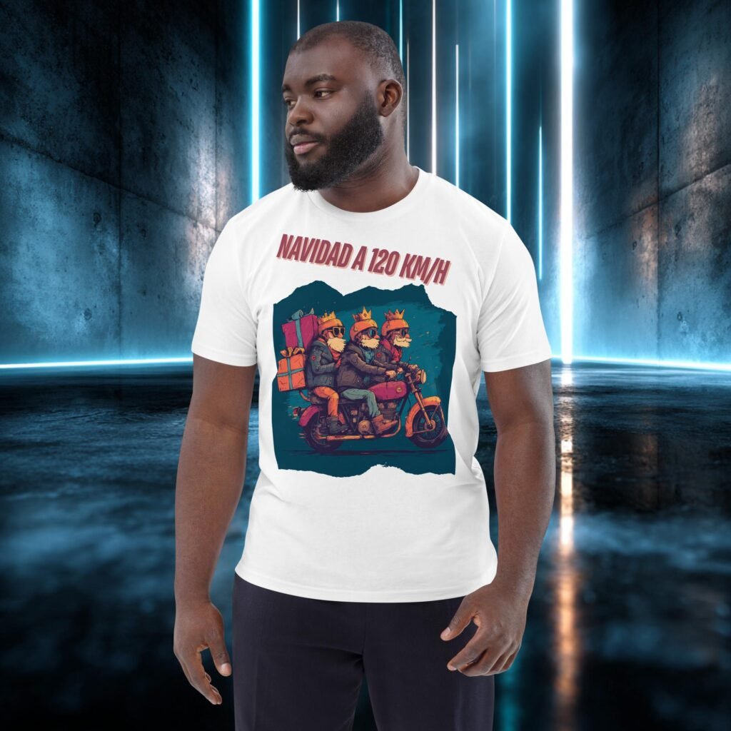 Camiseta orgánica con diseño Navidad a 120 por Hora