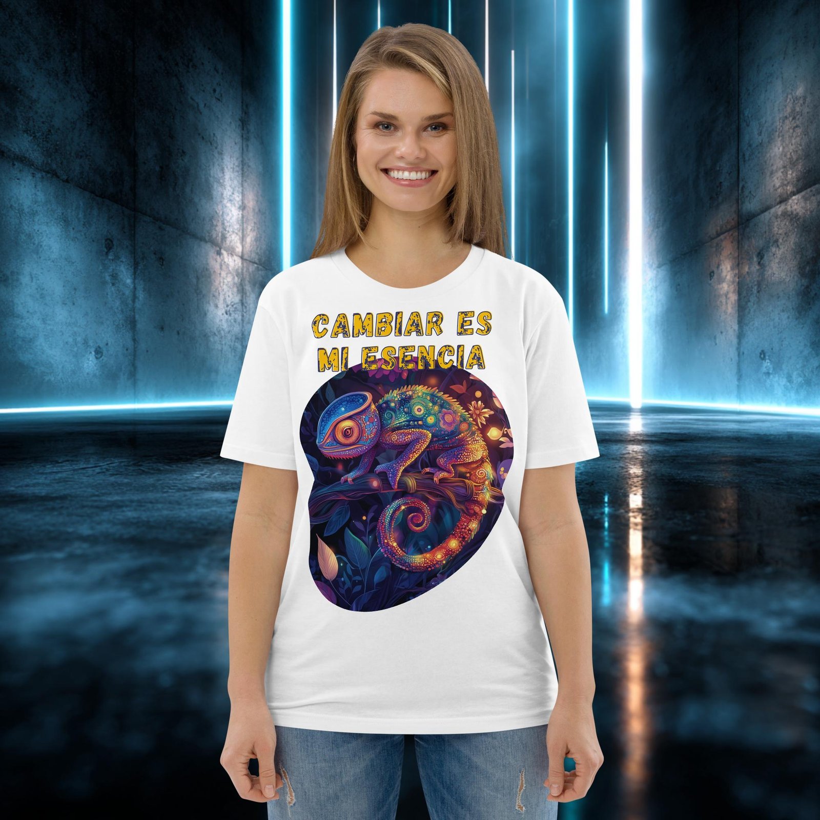 Camiseta orgánica con diseño Cambiar Es Mi Esencia — color 5