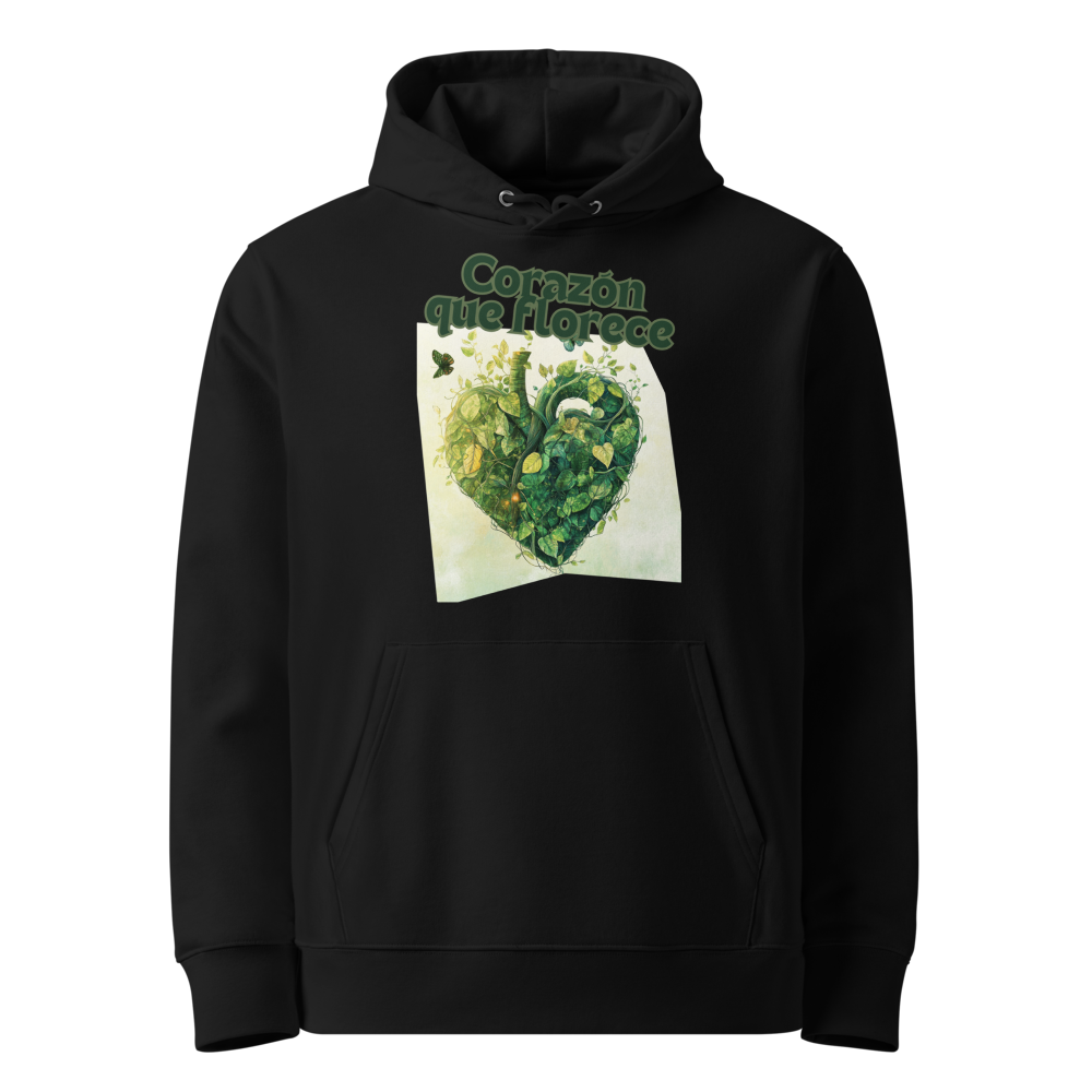 Corazón que Florece en sudadera