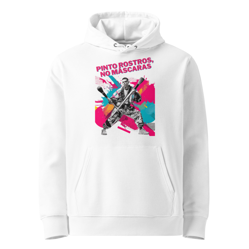 Pinto Rostros, No Máscaras en sudadera