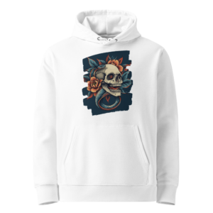 Calavera entre Peonías en sudadera