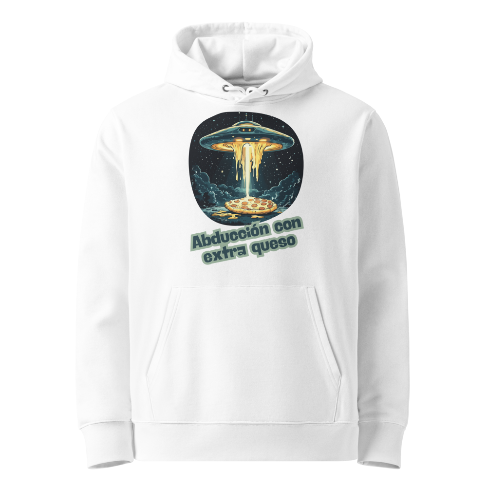 Abducción con Extra Queso en sudadera