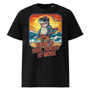 Tiburón Surfero en camiseta