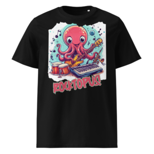 Pulpo Rockero en camiseta