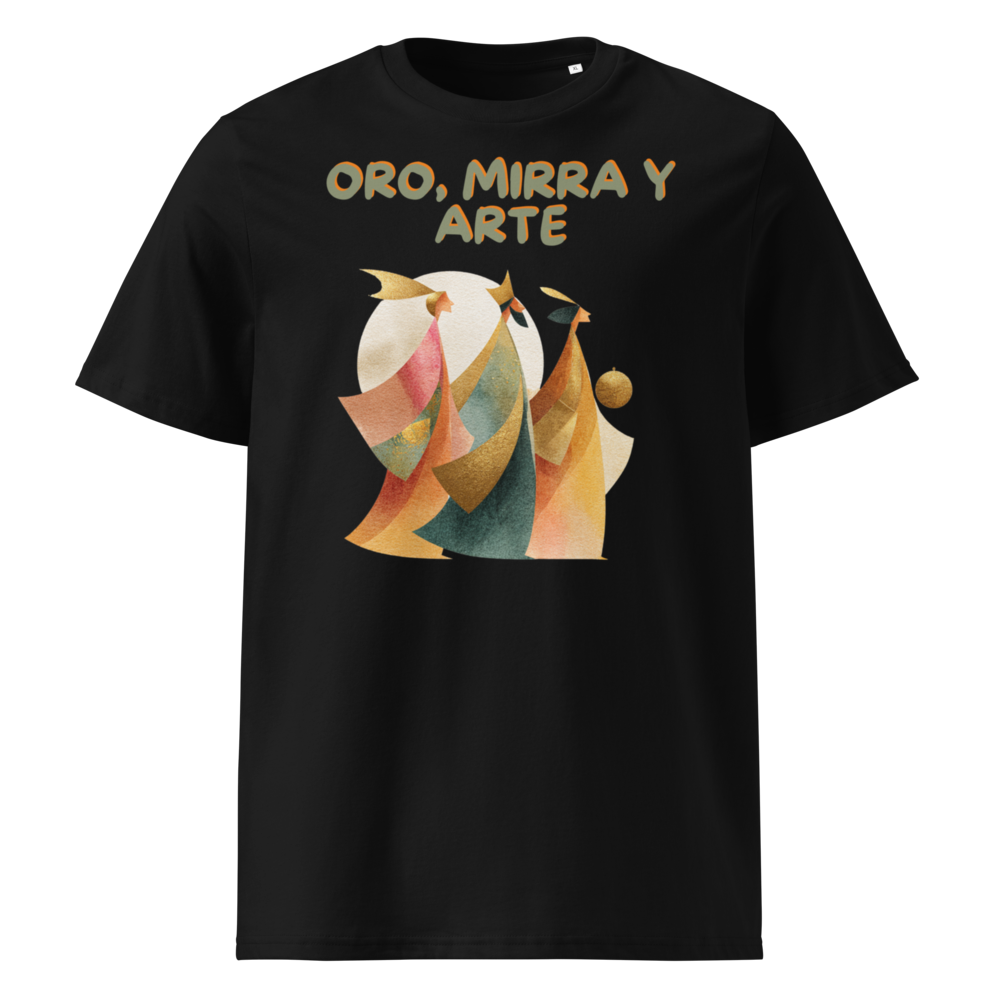 Oro, Mirra y Arte en camiseta