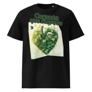 Corazón que Florece en camiseta