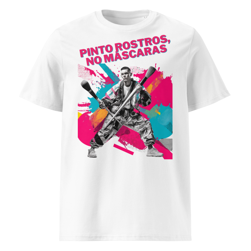 Pinto Rostros, No Máscaras en camiseta