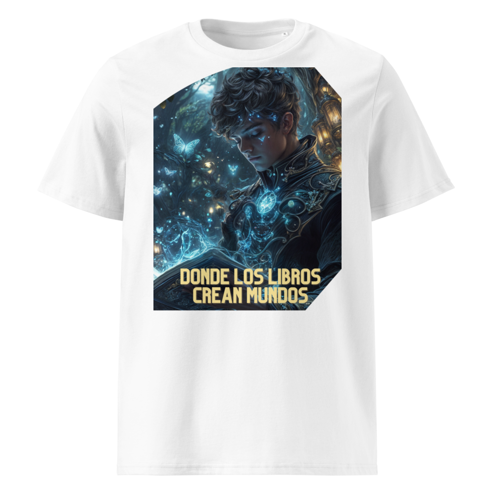 Donde los Libros Crean Mundos en camiseta