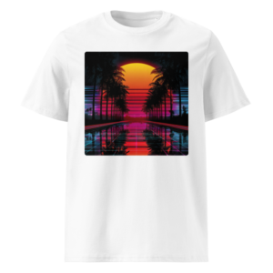 Atardecer de Palmeras en camiseta